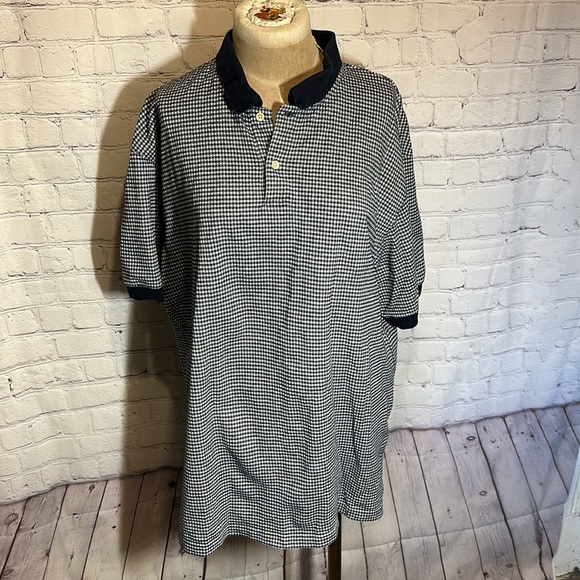 COPY - Vintage Ralph Lauren Chaps Blue check polo Size XL - Picture 1 of 5